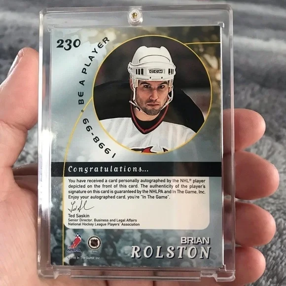 Brain Rolston NHL Autograph Card - Picture 4 of 5